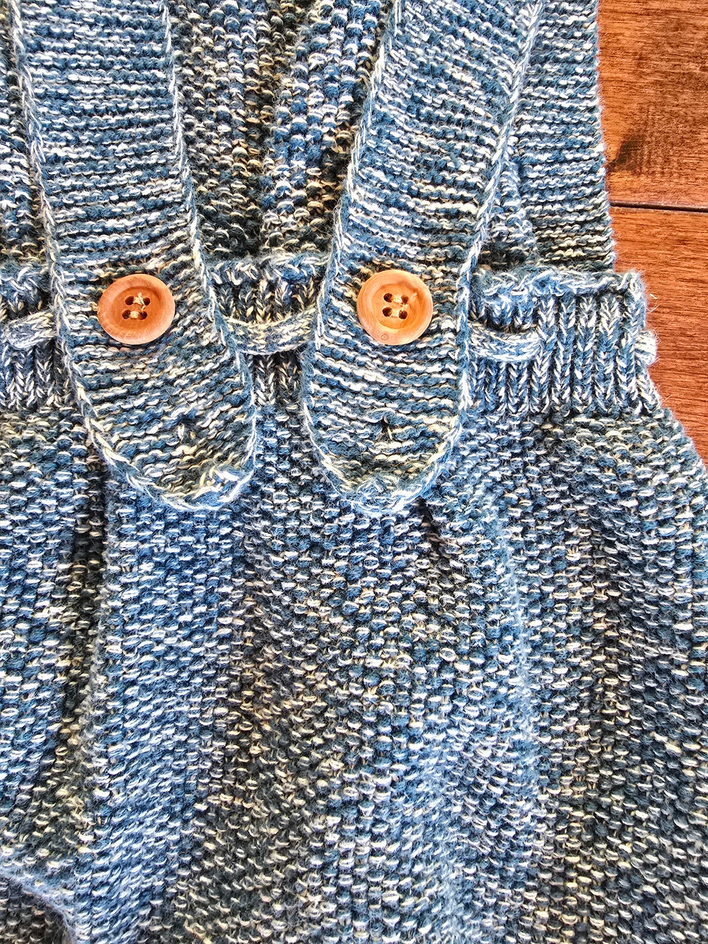 Teal Knit Overalls-0/3M