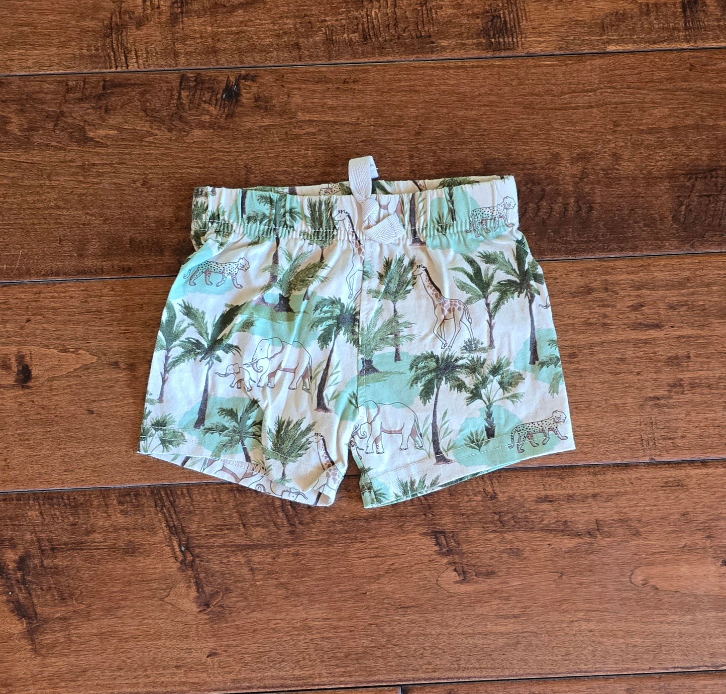 Bundles African Animals Pull On Shorts-3/6M