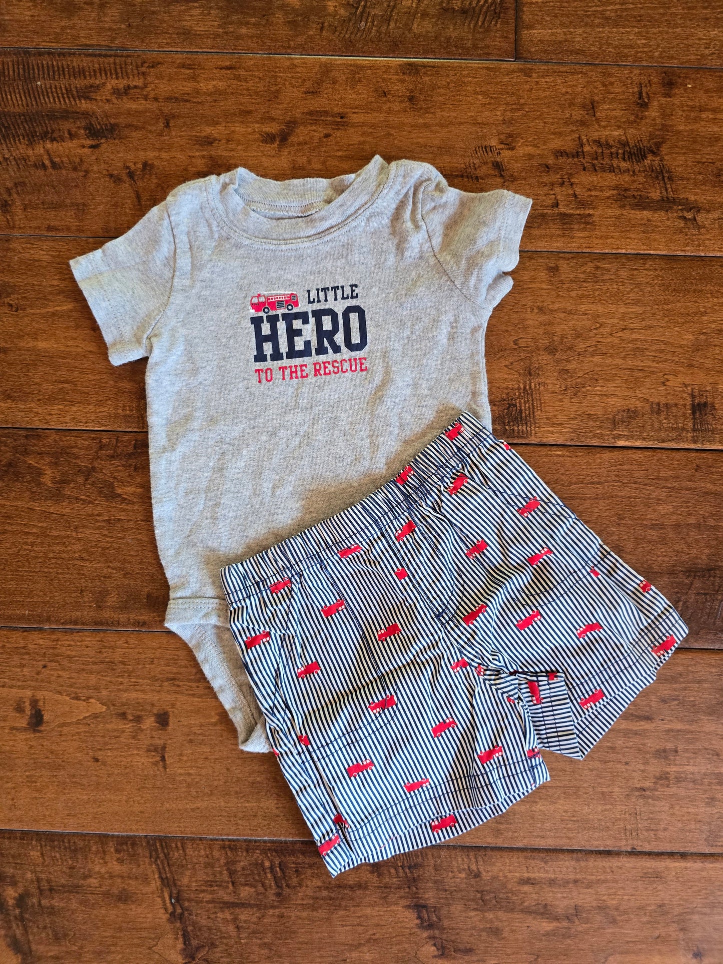 Carter's Boys Hero Onesie and Shorts Set-6M