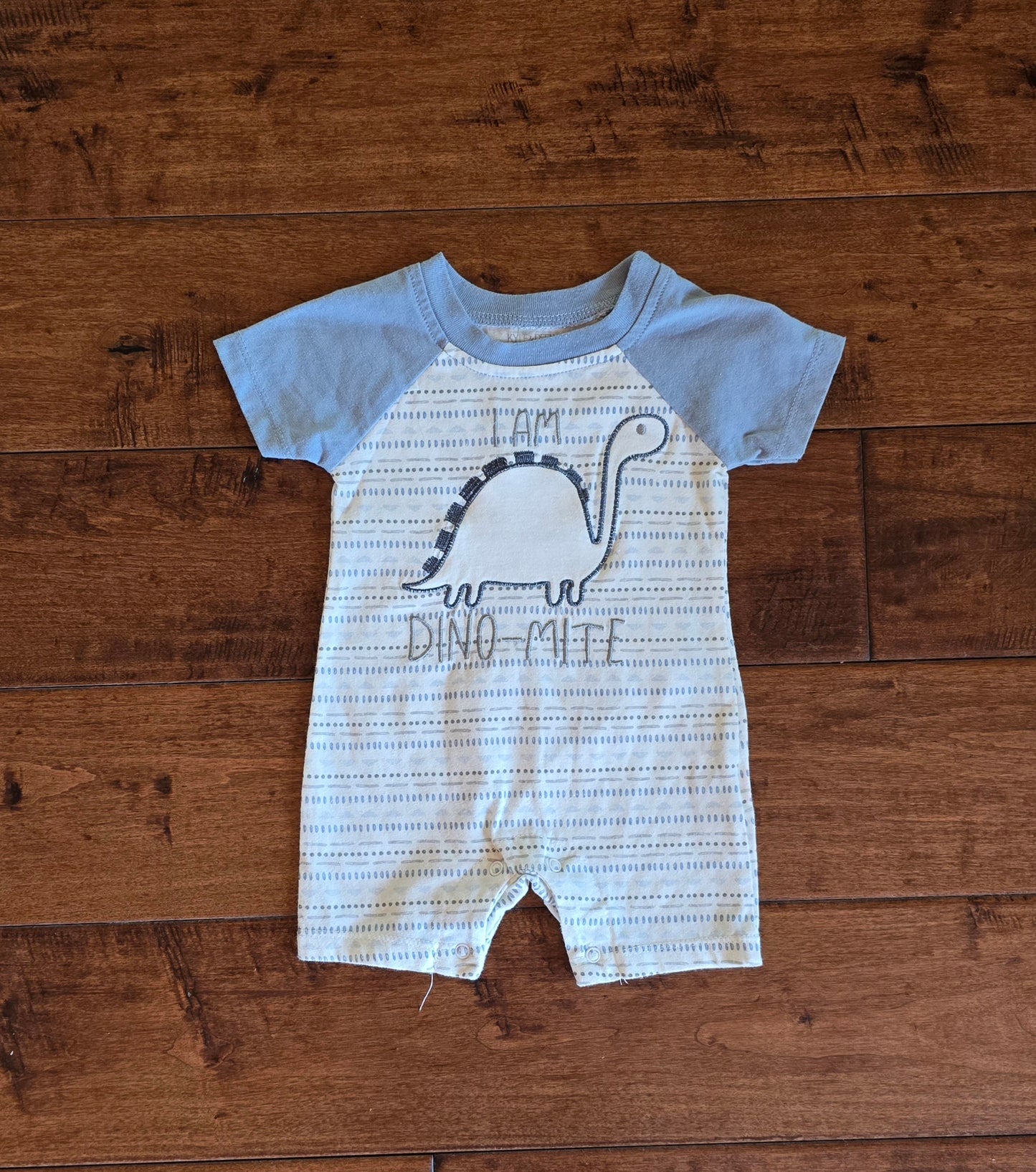 Kyle&Deena Boys Dinosaur Romper-3/6M