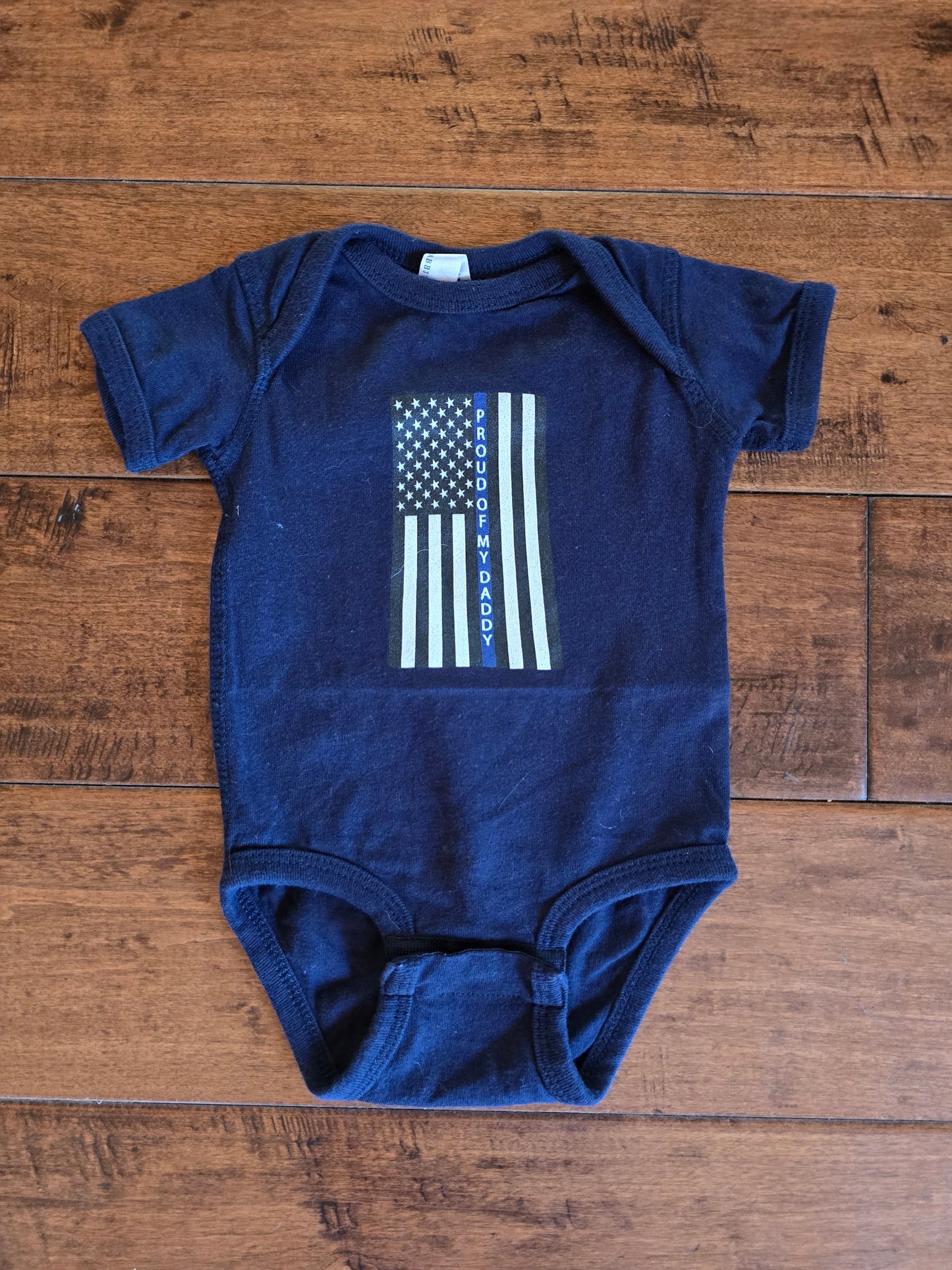Rabbit Skins Boys Back The Blue Onesie-6M
