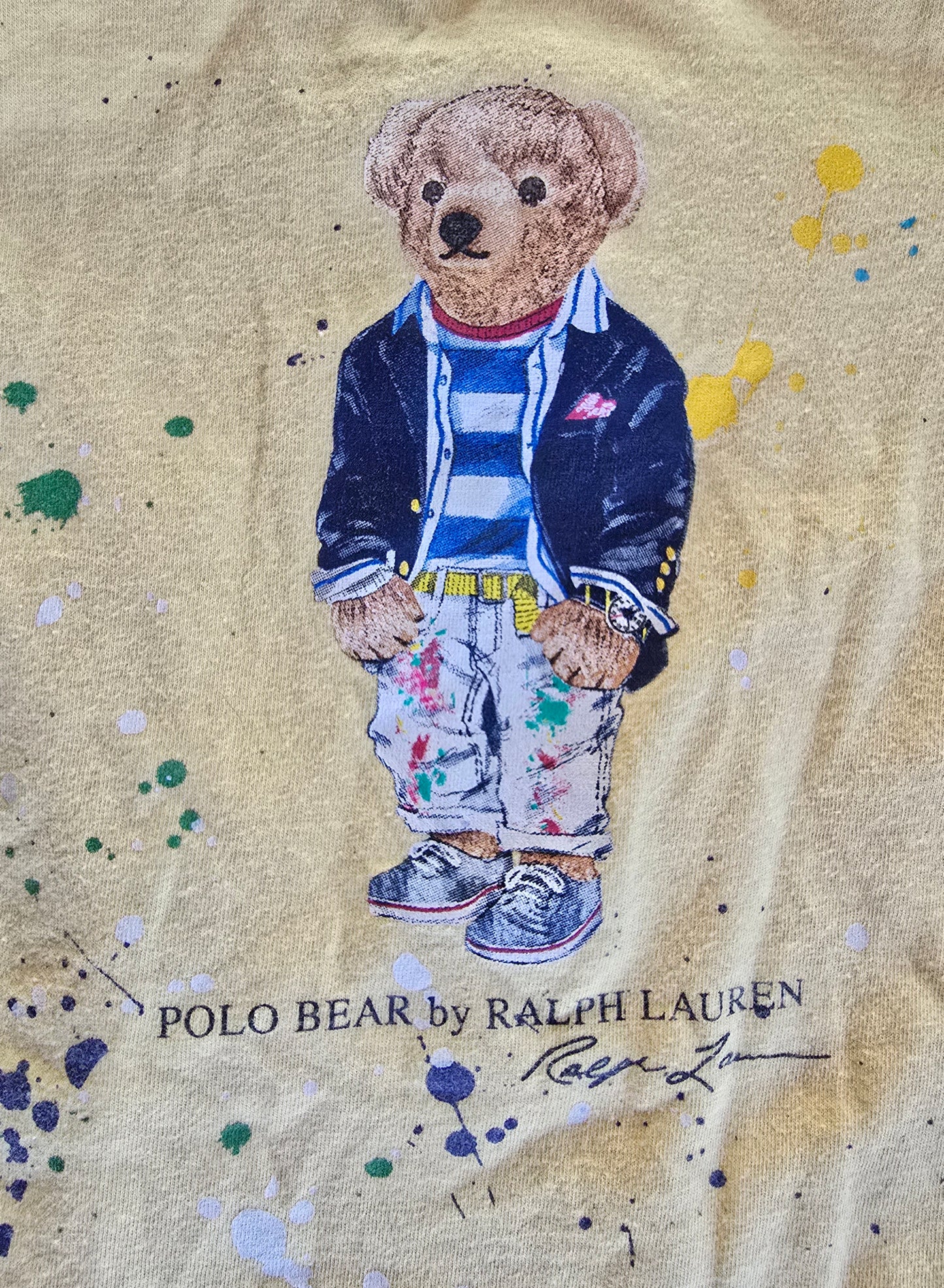 Ralph Lauren Boys Bear Romper-18M