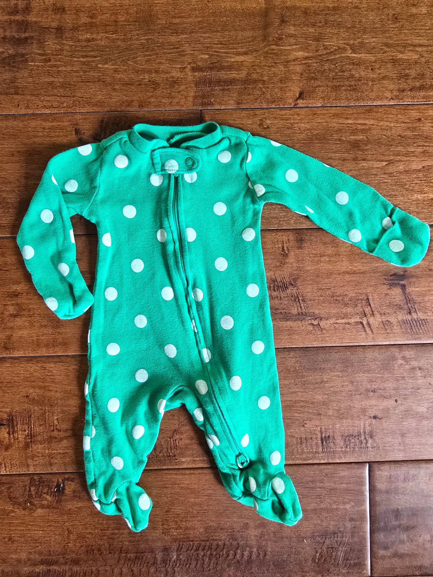 Carter's Boys Green Sleeper-NB