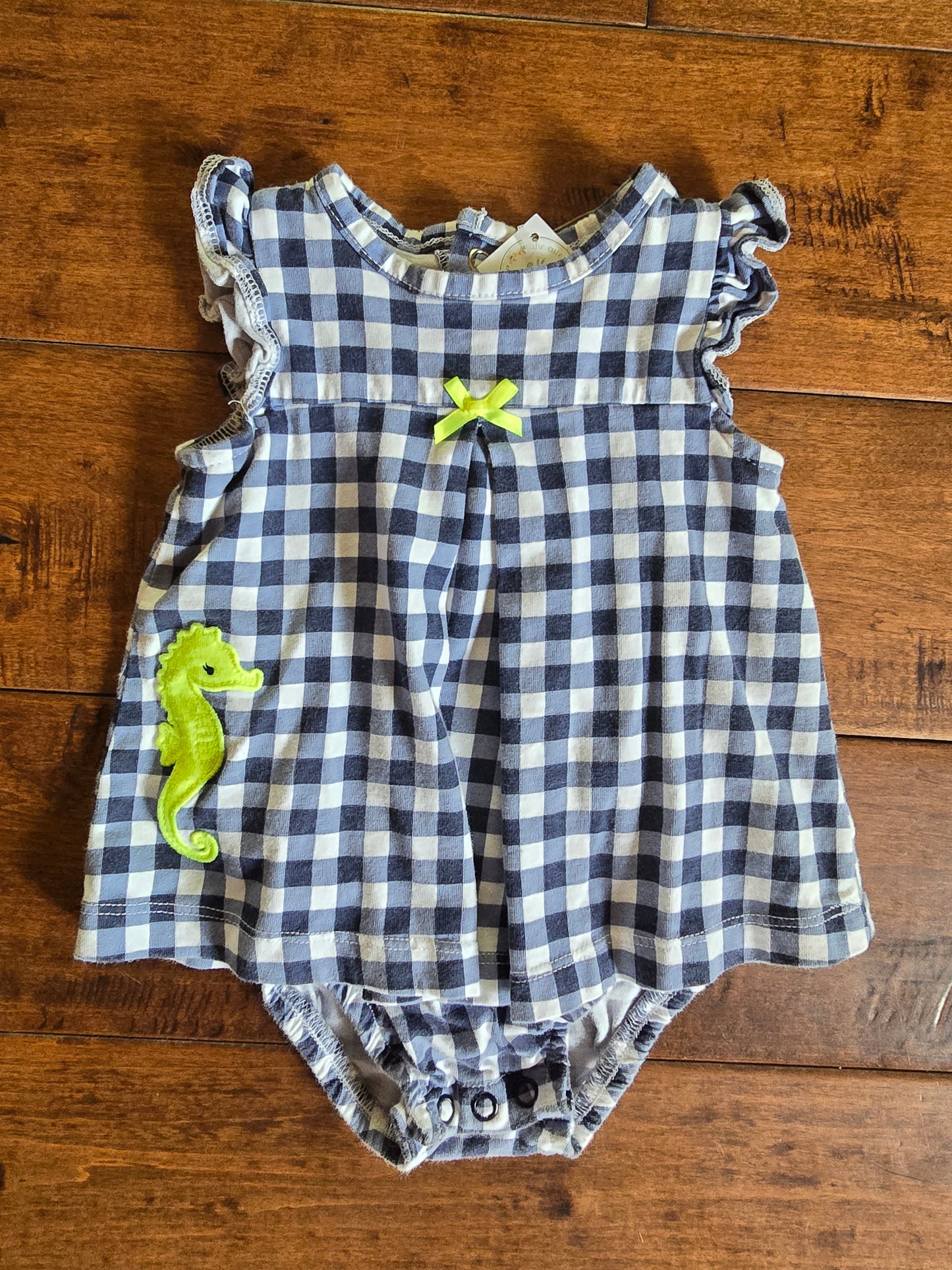 Child of Mine Girls Seahorse Dress-3/6M