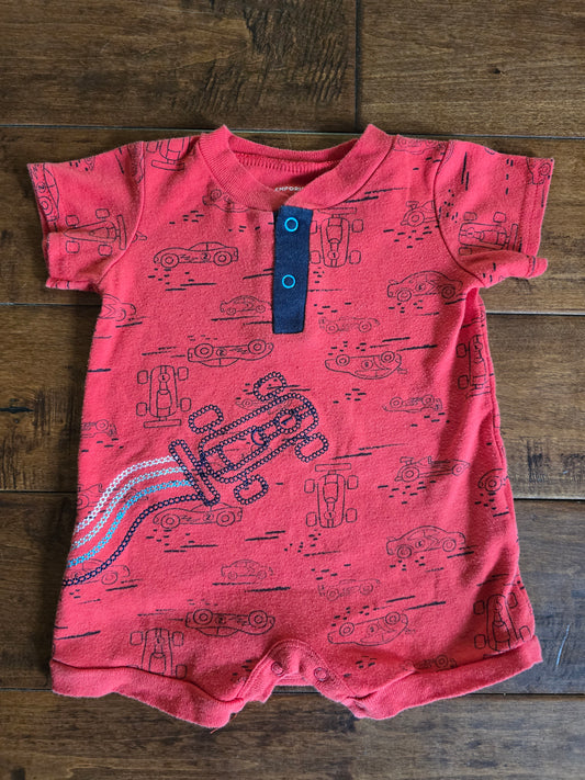 Emporio Baby Boy Race Car Romper-12M