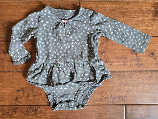 Carter's Girls Gray Dress Onesie-12M