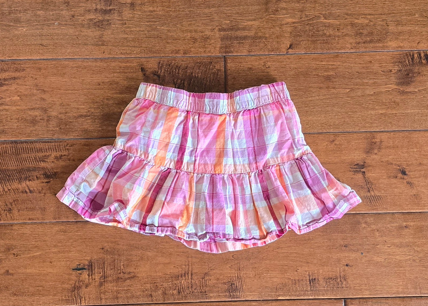 WonderKids Girls Plaid Skirt-4T