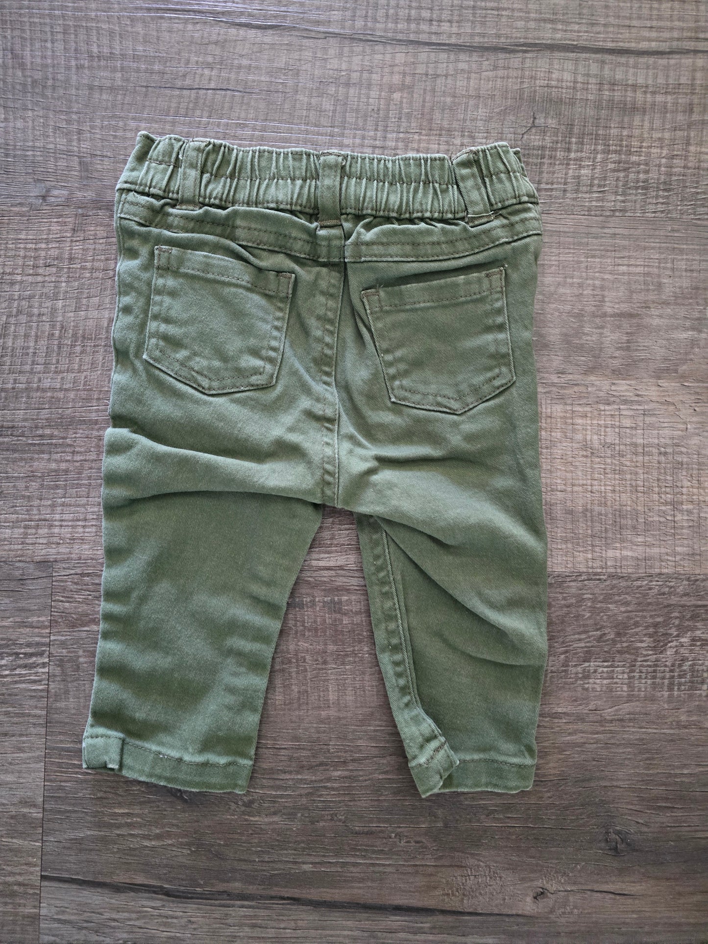 Garanimals Girls Green Pull On Pants-3/6M