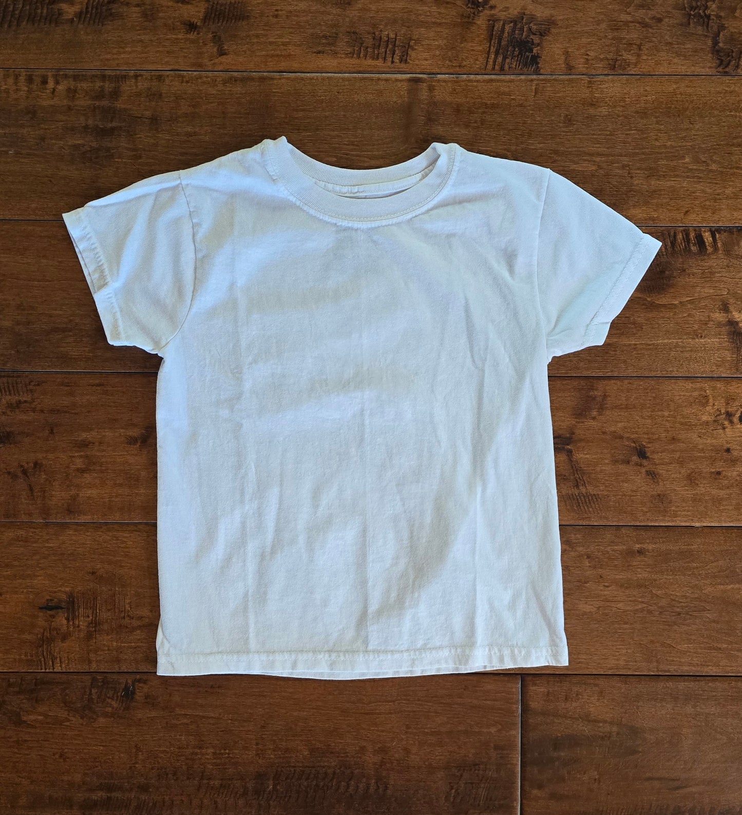 Hanes Unisex White T-Shirt-5/6