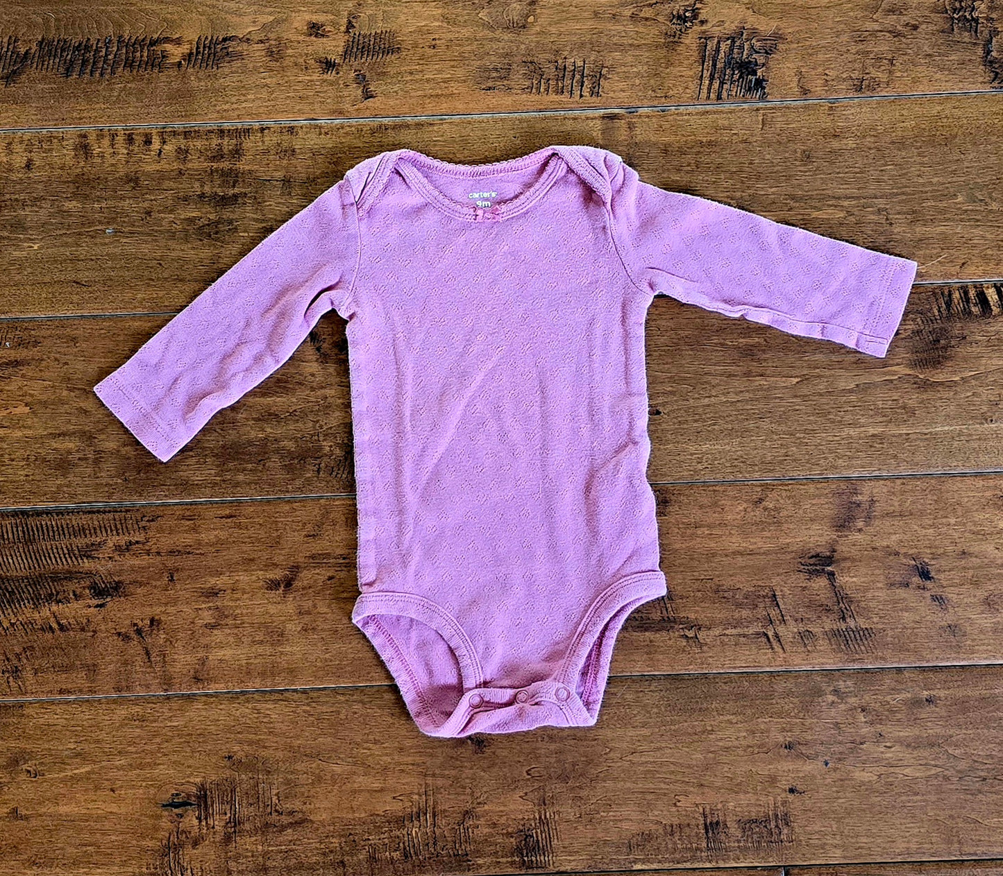 Carter's Girls 3-Pack Long-Sleeve Original Bodysuits-9M