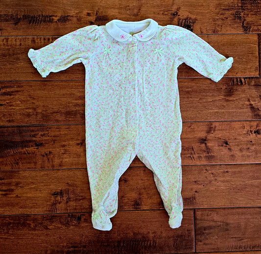 Carter's Girls Snug Fit Snap Front One Piece Pajama-9M