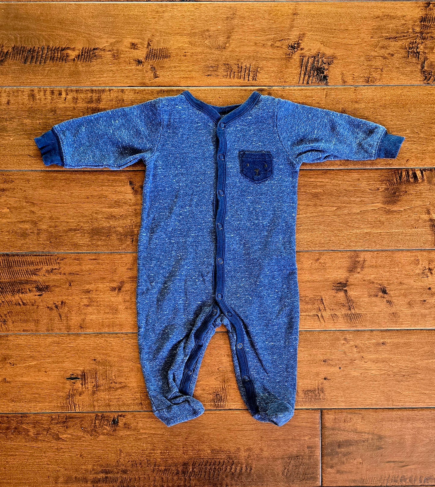 Carter's Boys Snug Fit Snap Front One Piece Pajama-3/6M