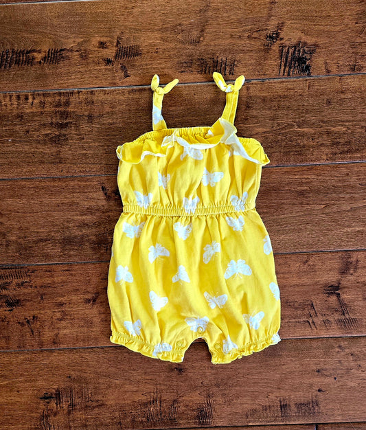 Carter's Girls Butterfly Romper-6M