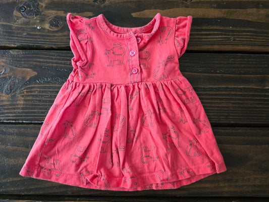 Carter's Girls Cat Dress-3M