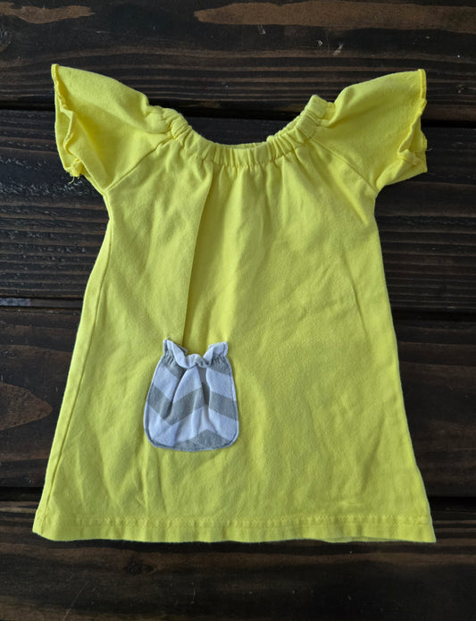 Girls Yellow Casual Dress-3/6M