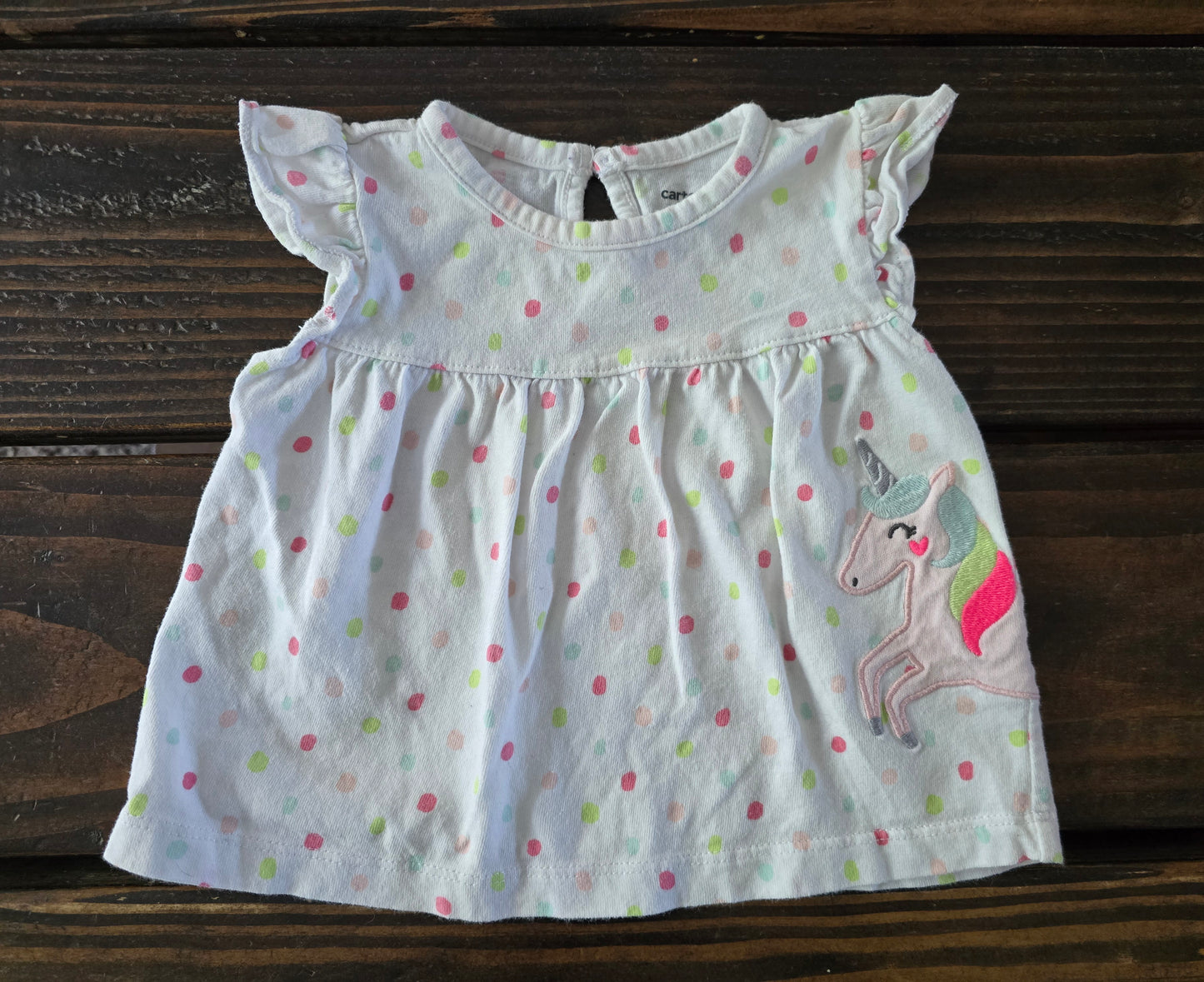Carter's Girls Unicorn Blouse-6M