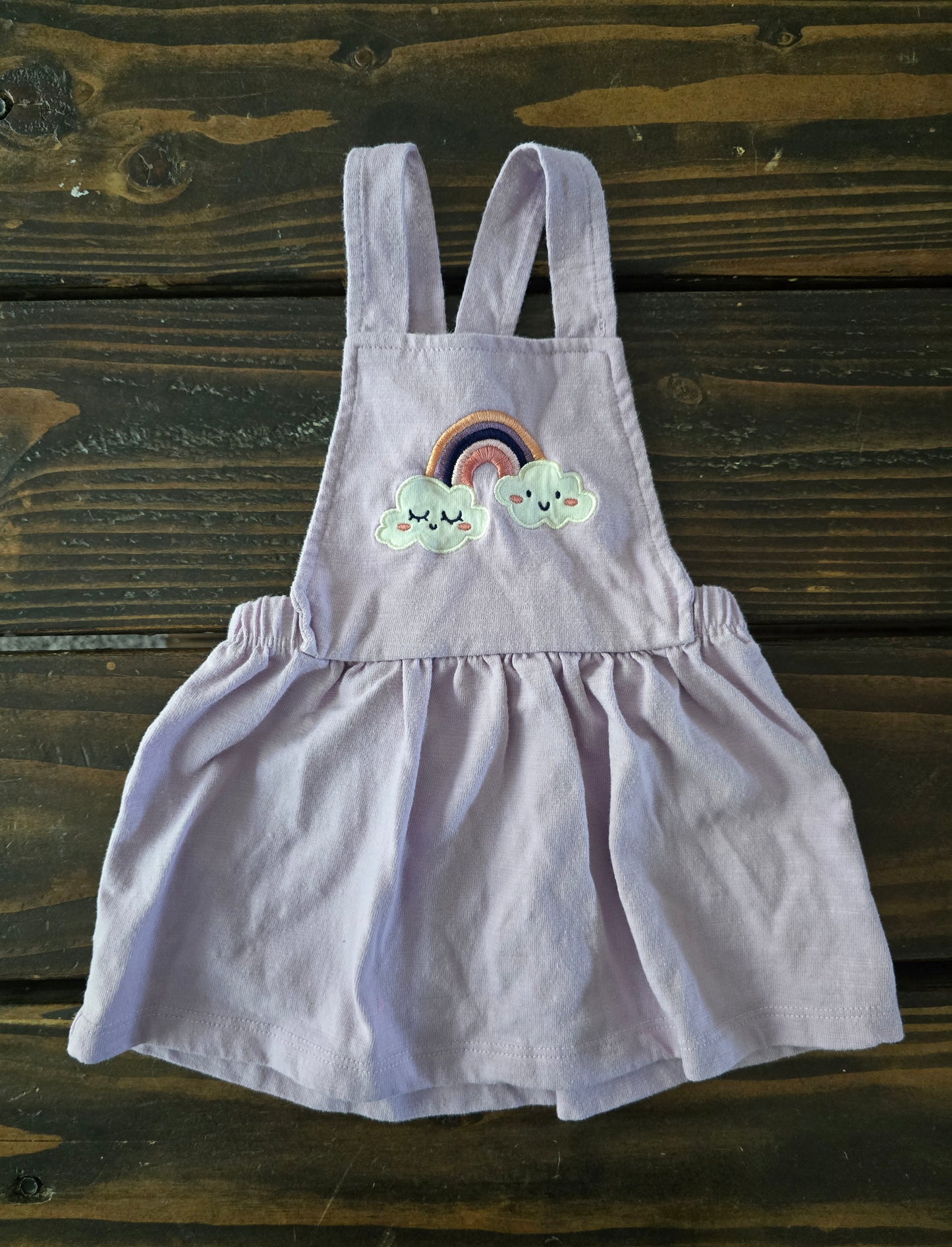 Pekkle Girls Rainbow Jumper Dress-6M