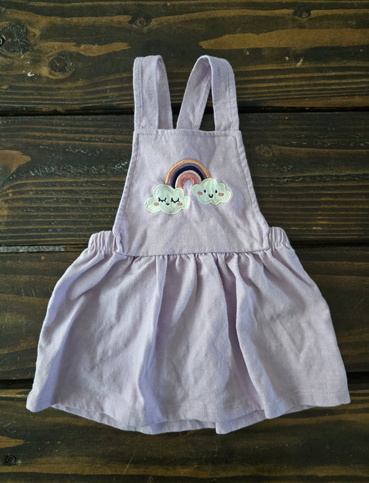 Pekkle Girls Rainbow Jumper Dress-6M