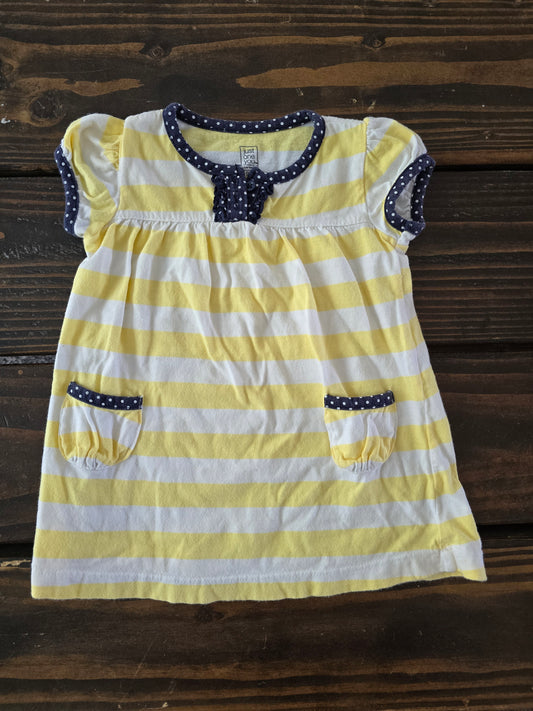 Just One You Girls Yellow Dress-9M