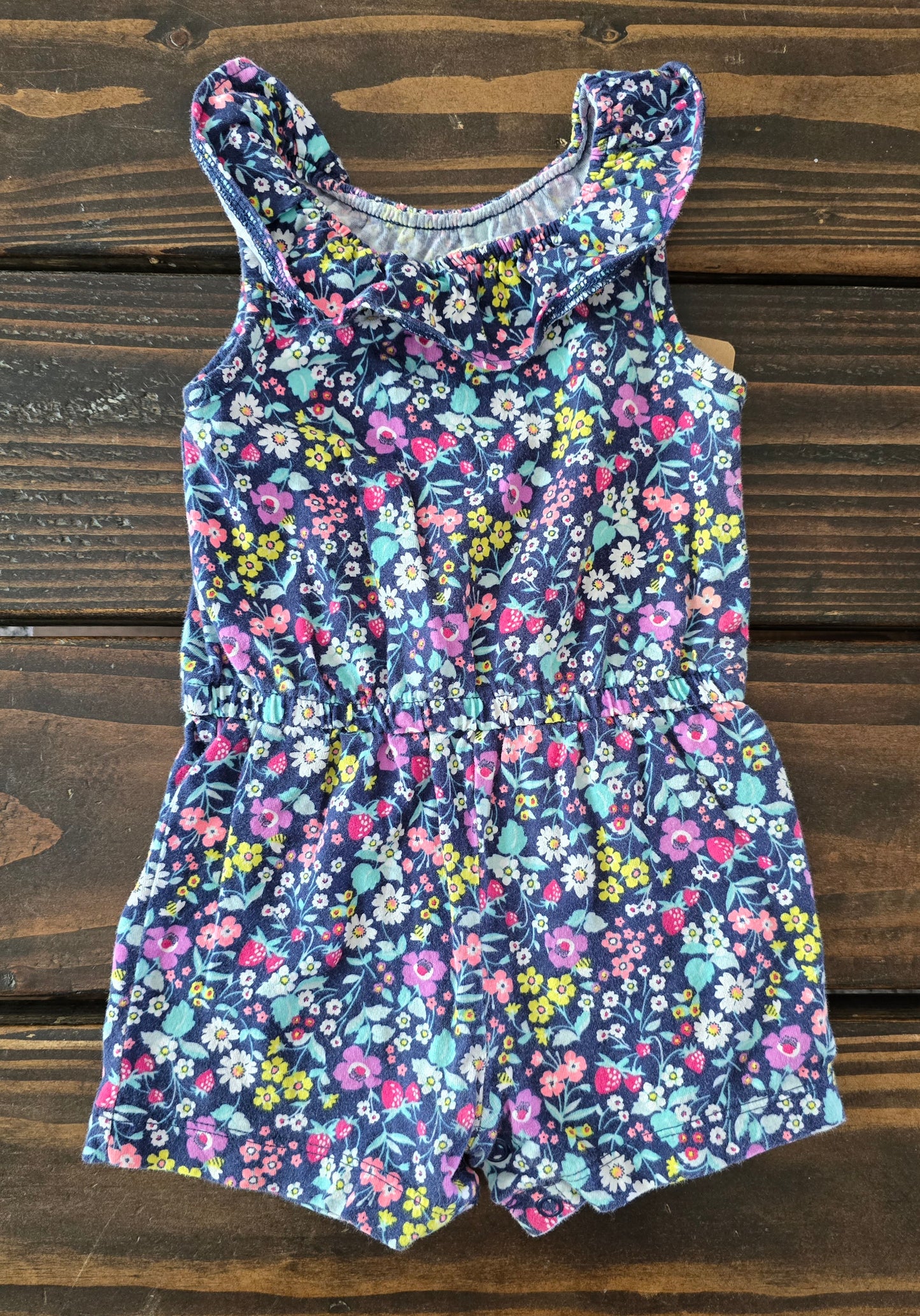 Carter's Girls Floral Romper-12M