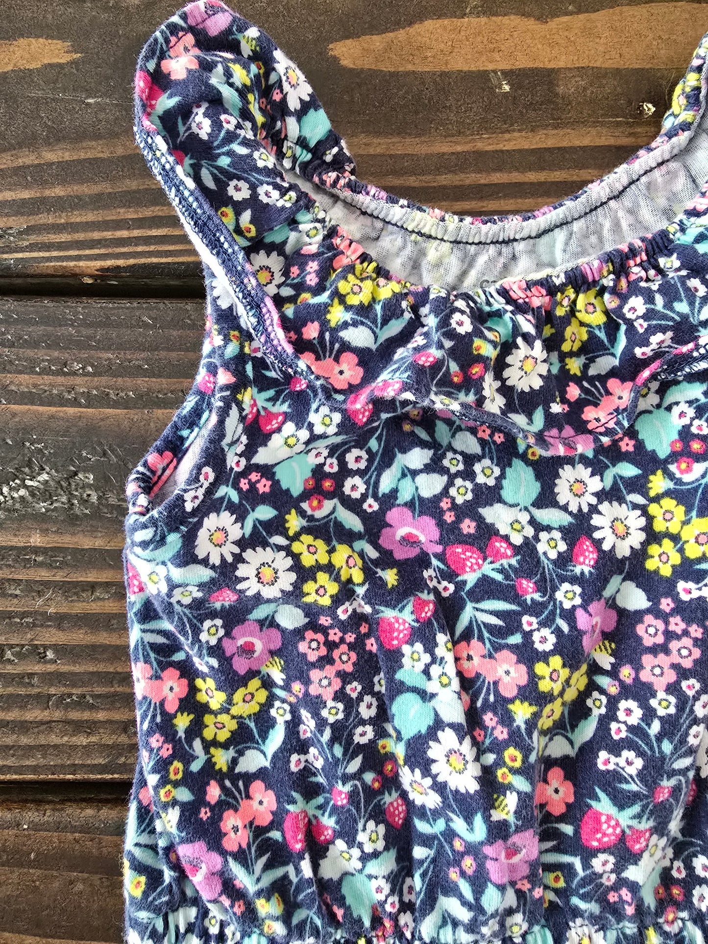 Carter's Girls Floral Romper-12M