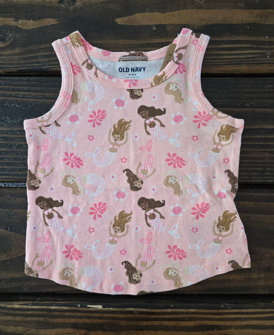 Old Navy Girls Mermaid Tank-12/18M