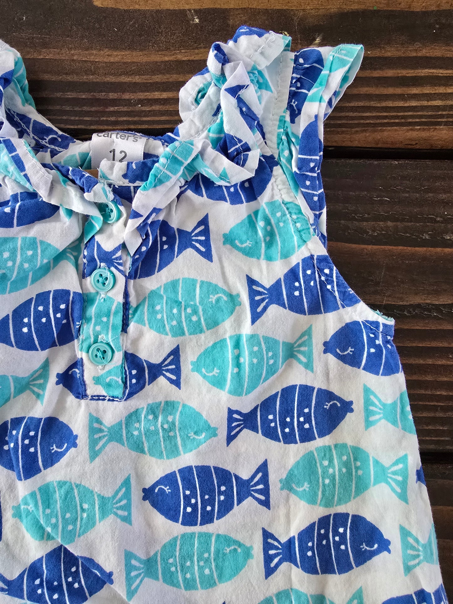 Carter's Girls Fish Sundress-12M