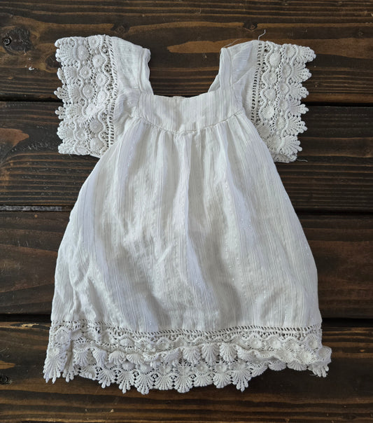 Cat&Jack Girls White Dress-12M