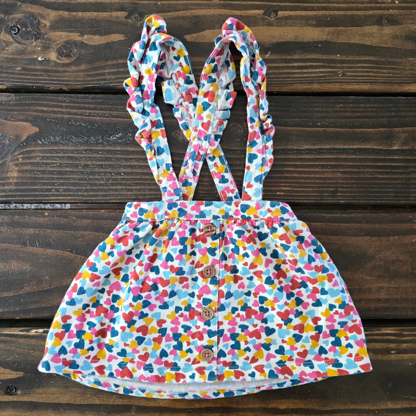 Wonder Nation Girls Heart Jumper Dress-18M