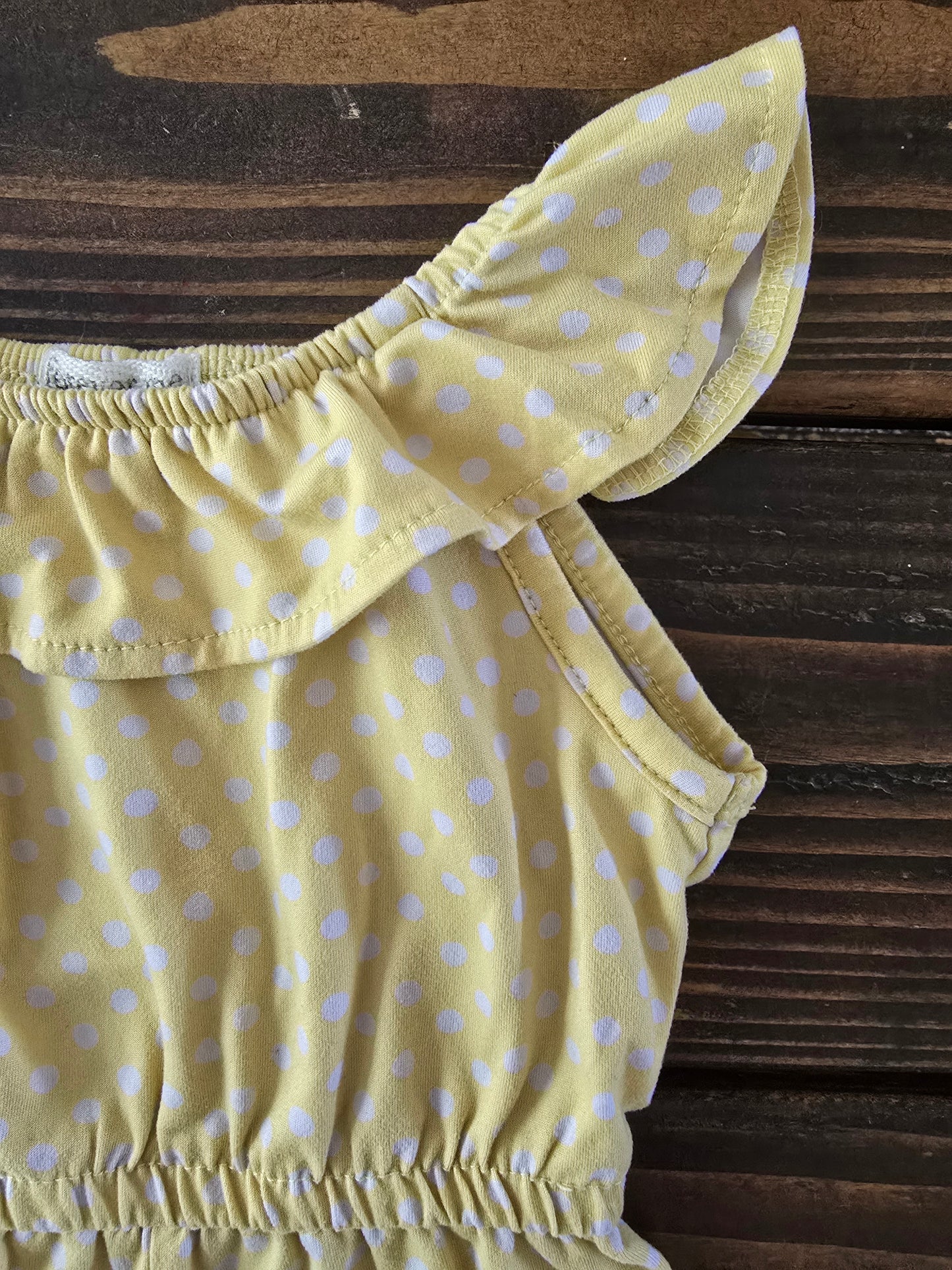 Forever Me Girls Yellow Romper-18M