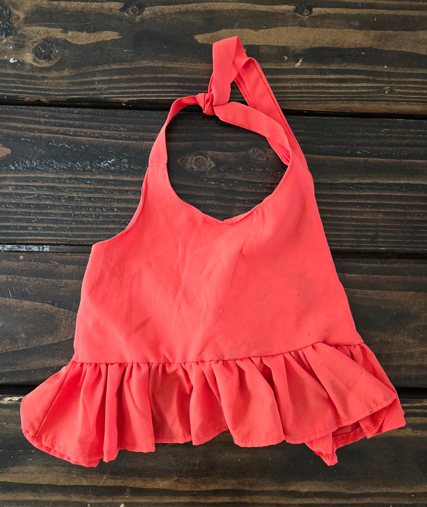 Girls Red Halter Top Blouse-2T/3T