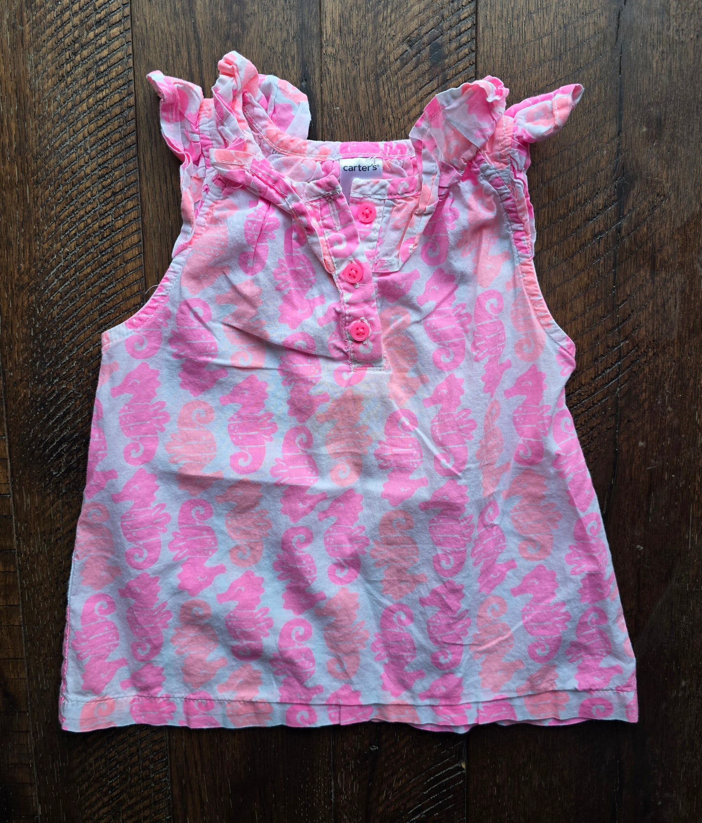 Carter's Girls Seahorse Blouse-24M