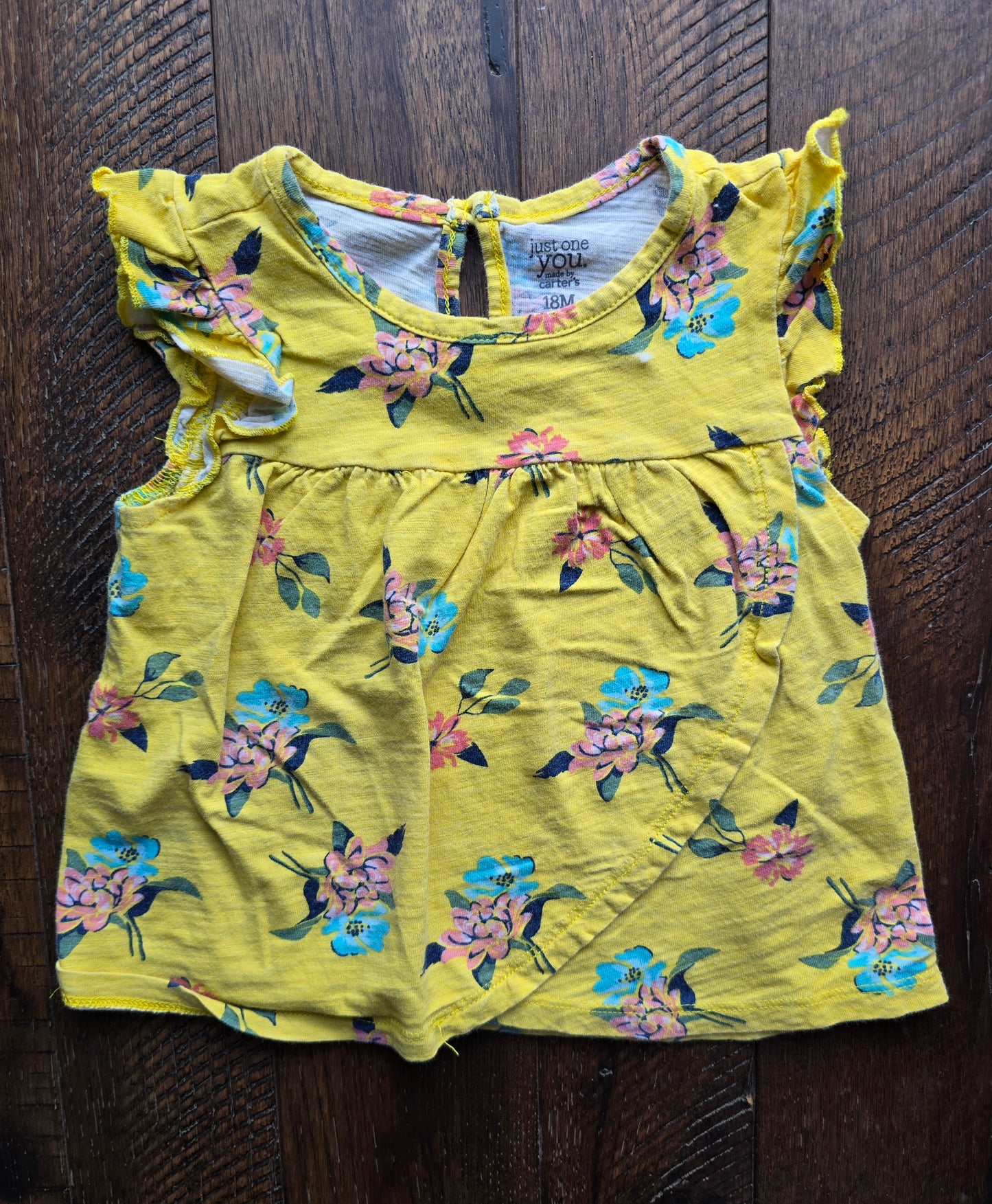 Just One You Girls Floral Blouse-18M