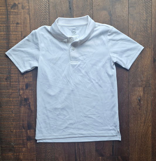 Wonder Nation Boys White Polo-6/7
