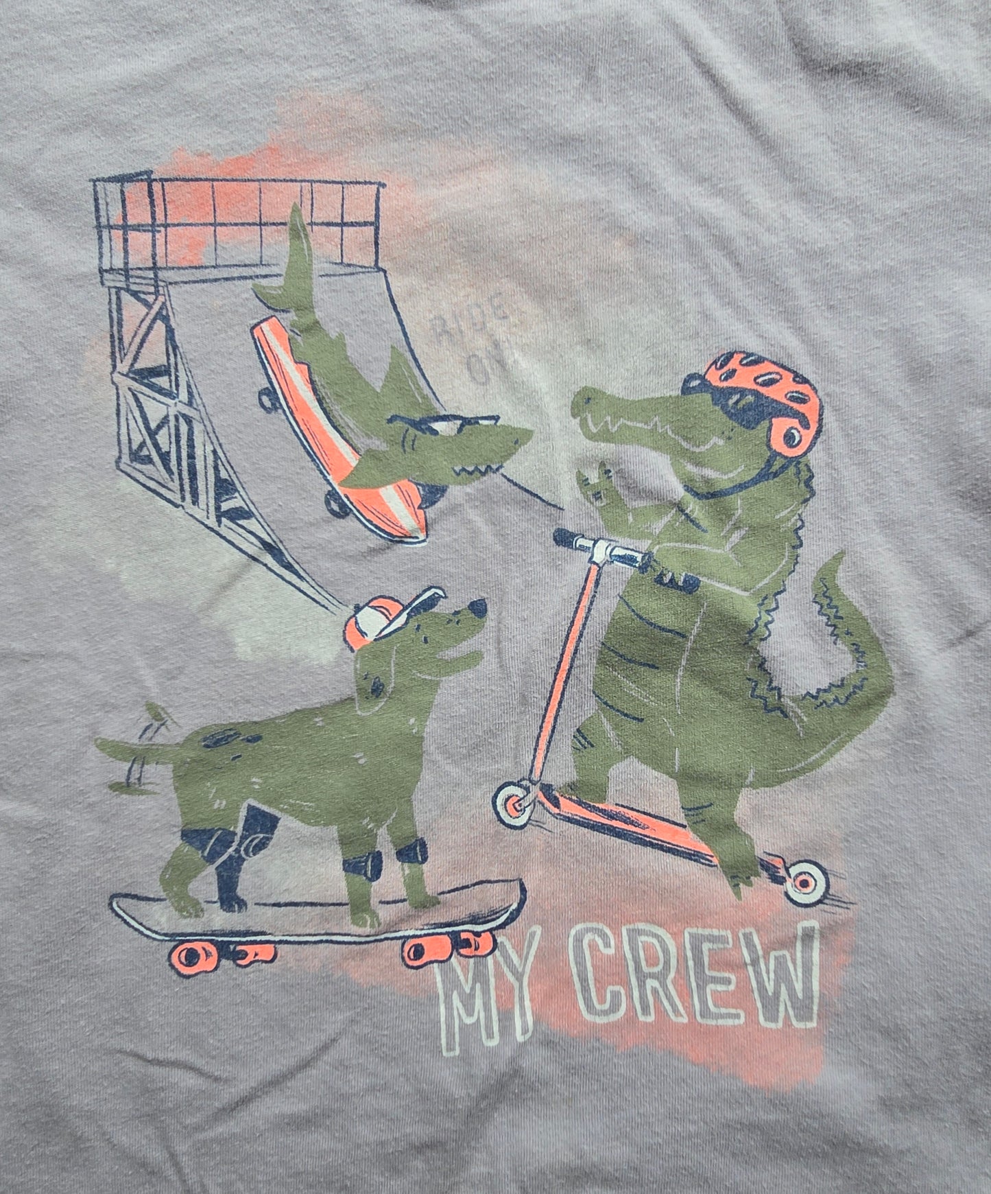 OshKosh Boys Alligator Graphic T-Shirt-4T