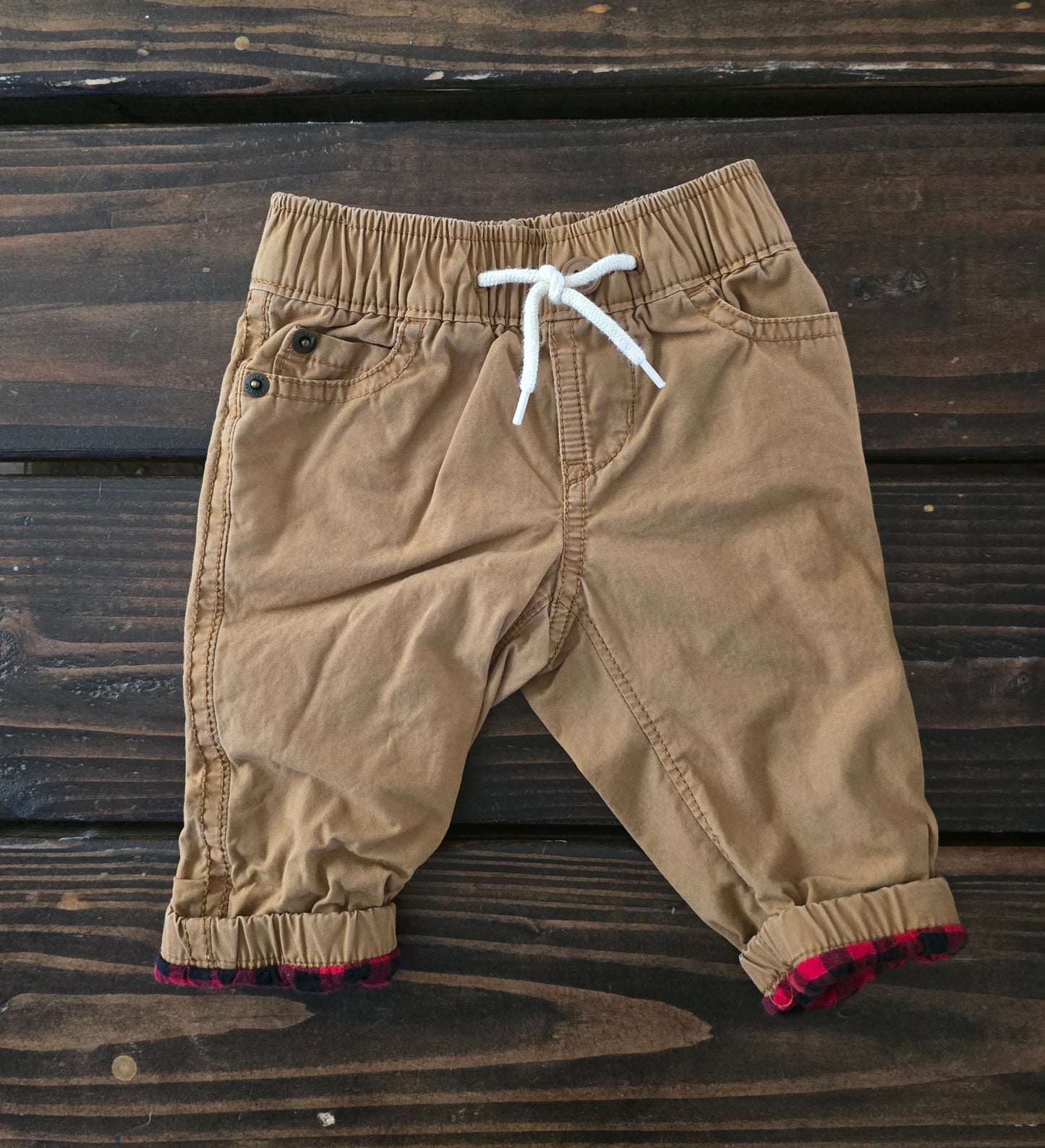 Gap Boys Poplin Pull On Pants-3/6M