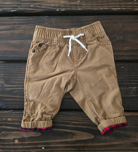 Gap Boys Poplin Pull On Pants-3/6M