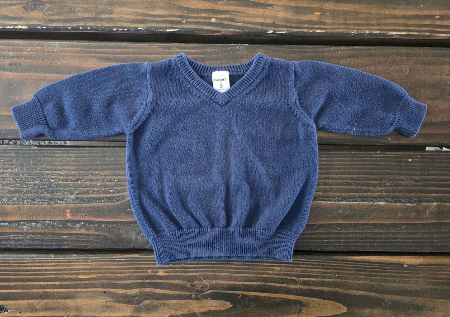 Carter's Boys Navy Knit Sweater-3M