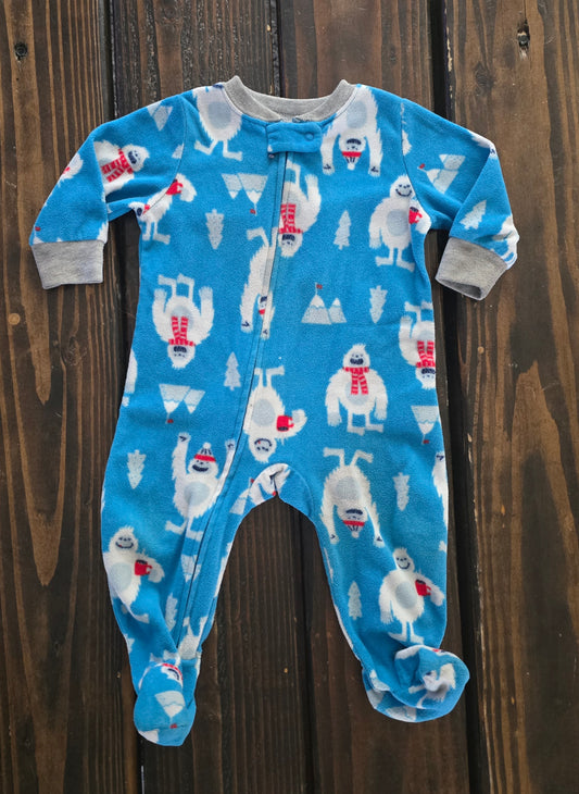 Carter's Boys Fleece Snug Fit 2-Way-Zip One Piece Pajama-6M