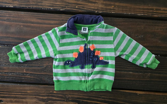 Carter's Boys Dinosaur Front Zip Hoodie-6M