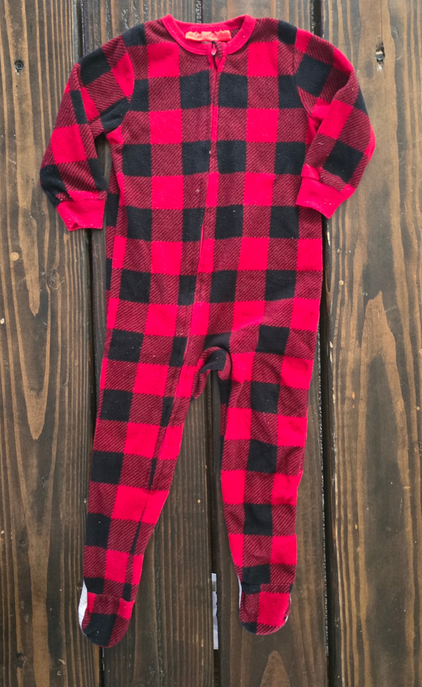 Holiday FamJam Unisex Snug Fit 2-Way-Zip One Piece Pajama-12/18M