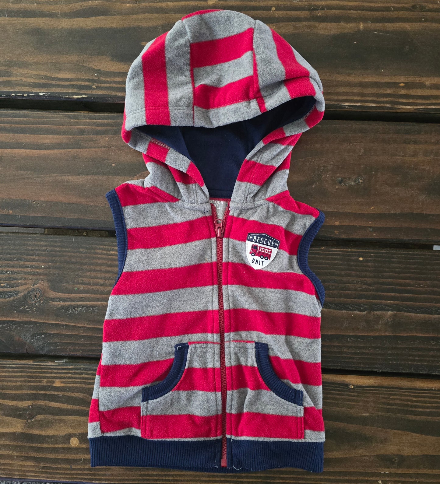 Just One You Boys Fleece Sleeveless Vest-18M