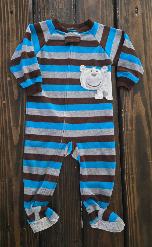 Carter's Boys Fleece Snug Fit 2-Way-Zip One Piece Pajama-18M