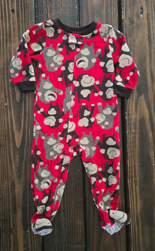 Carter's Boys Fleece Snug Fit 2-Way-Zip One Piece Pajama-18M