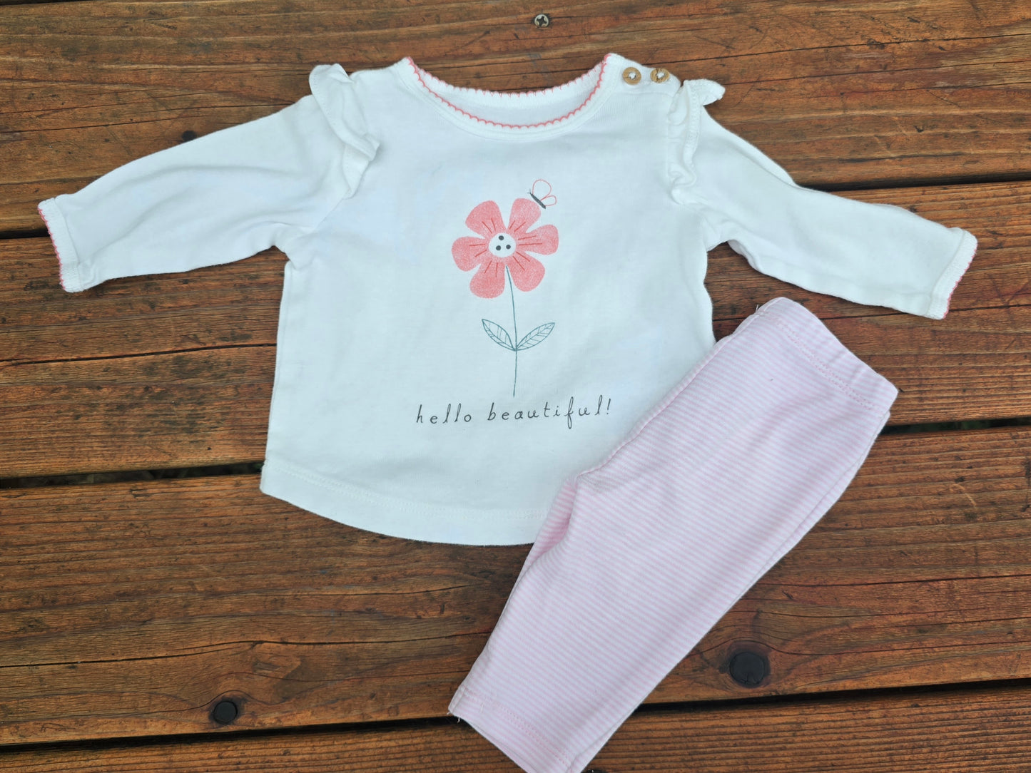Carter's Girls Long Sleeve & Leggings Set-3M