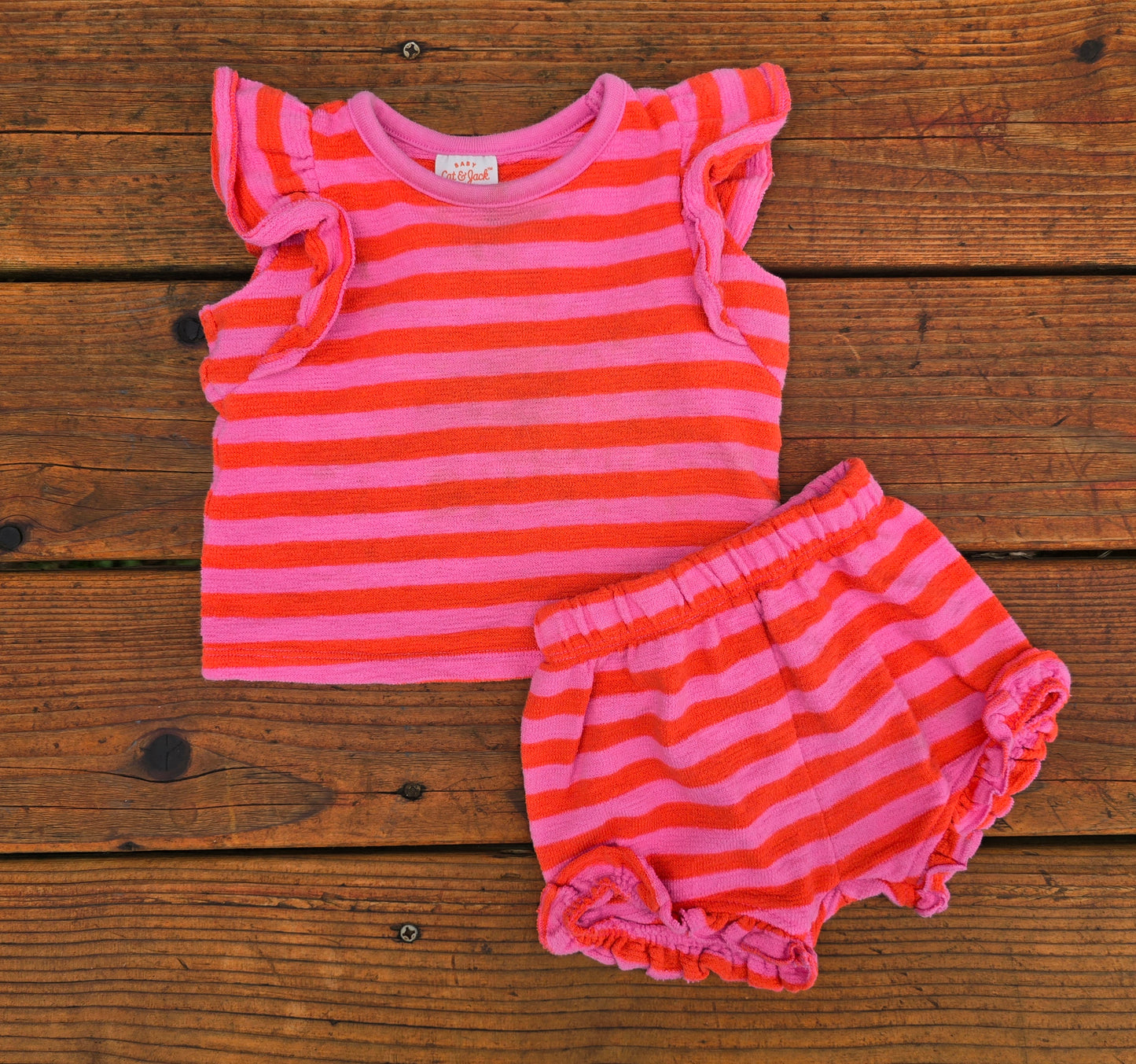 Cat&Jack Girls Tank and Shorts Set-3/6M