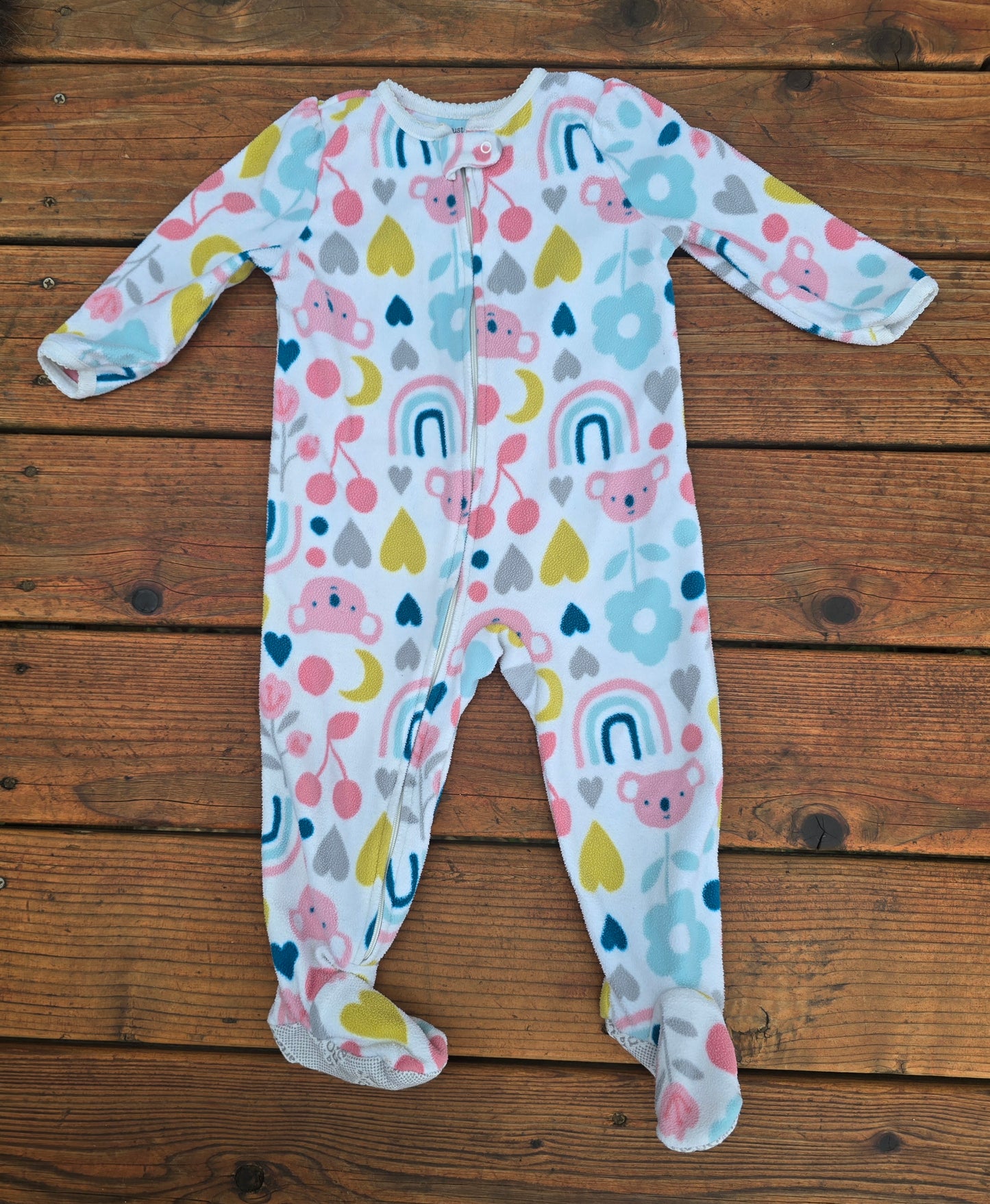 Just One You Girls Zip Pajama-18M