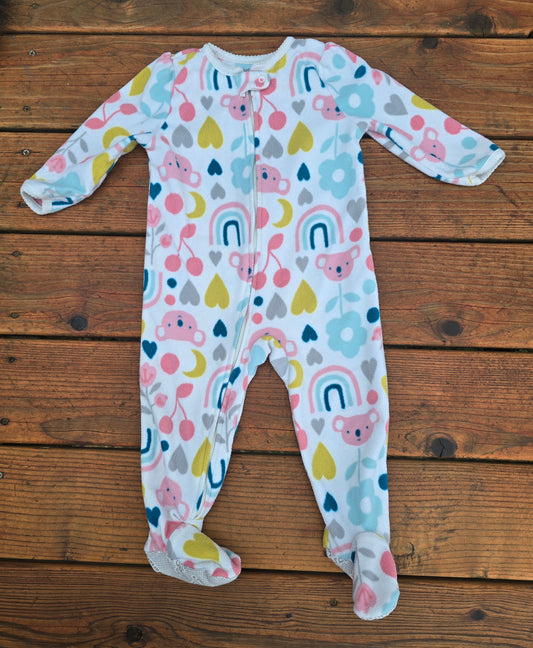 Just One You Girls Zip Pajama-18M