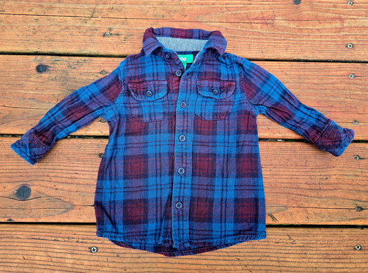 Dip Boys Plaid Button Down Shirt-3/6M
