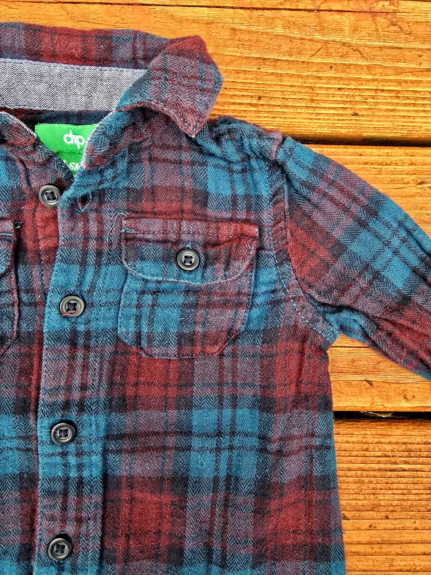 Dip Boys Plaid Button Down Shirt-3/6M